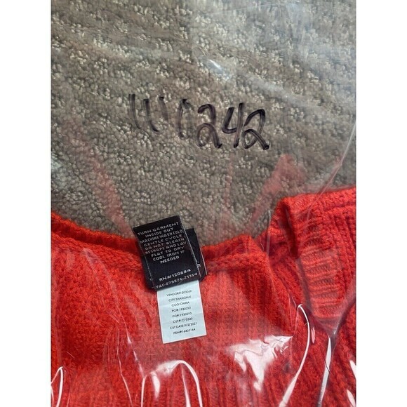 Disney Her Universe Strawberry Minnie Sweater Boxy Striped Red Pink Cropped - Picture 8 of 8